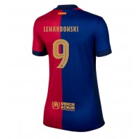 Billiga Barcelona Robert Lewandowski #9 Hemma fotbollskläder Dam 2024-25 Kortärmad